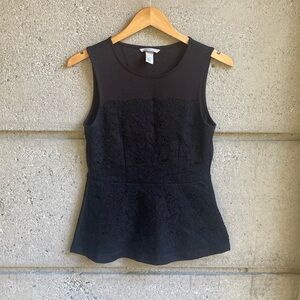 H&M Lace Peplum Top